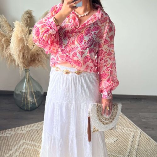 Chemisier, motifs, été, boutique à dole, vêtements femme