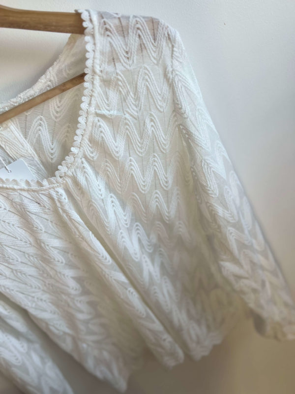 Haut blanc Chic Vêtement Jura Boutique Dole