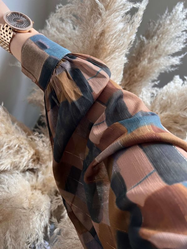 Chemisier, motifs, camel, prêt à porter femme, boutique dole