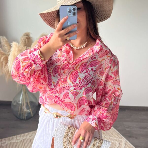 Chemisier, motifs, été, boutique à dole, vêtements femme
