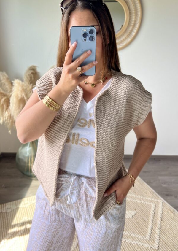 T-shirt, pantalon, gilet, gaze de coton, vêtements femme, boutique à dole