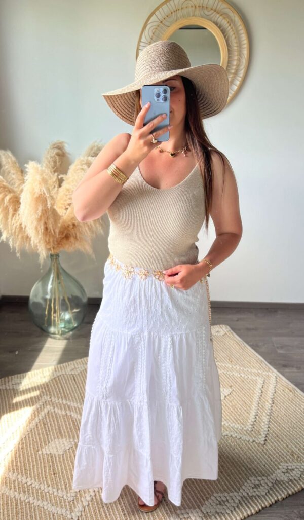 Débardeur Pailleté Beige : Dita 🇮🇹 – Image 2