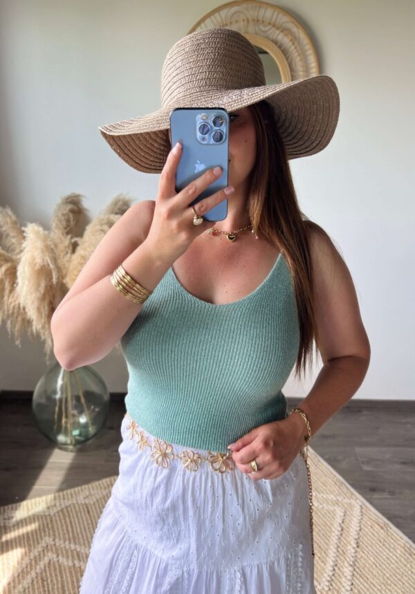 Débardeur, paillettes, vêtement femme, boutique à dole