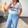 T-shirt, pantalon, gilet, gaze de coton, vêtements femme, boutique à dole