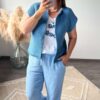 T-shirt, pantalon, gilet, gaze de coton, vêtements femme, boutique à dole