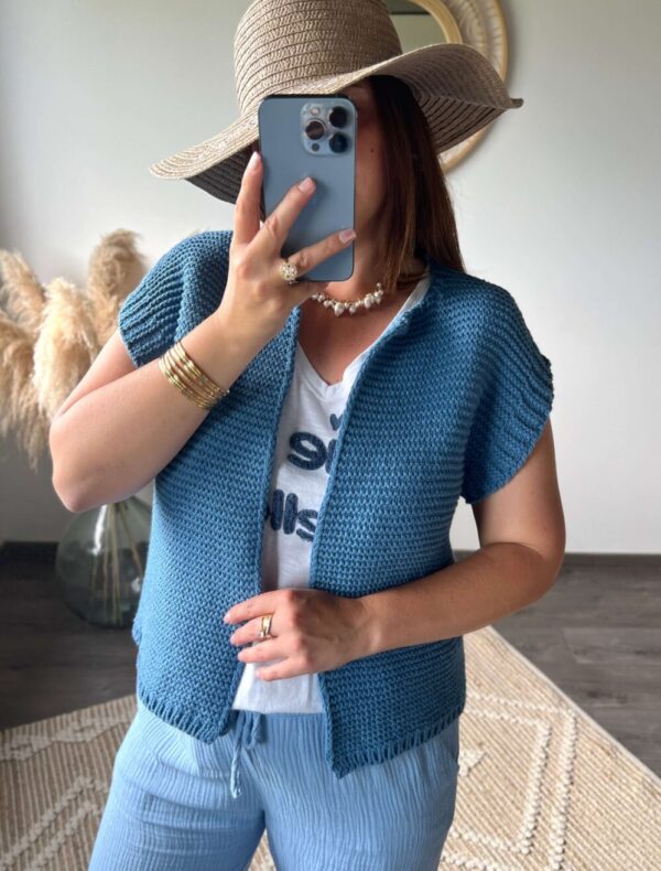 T-shirt, pantalon, gilet, gaze de coton, vêtements femme, boutique à dole