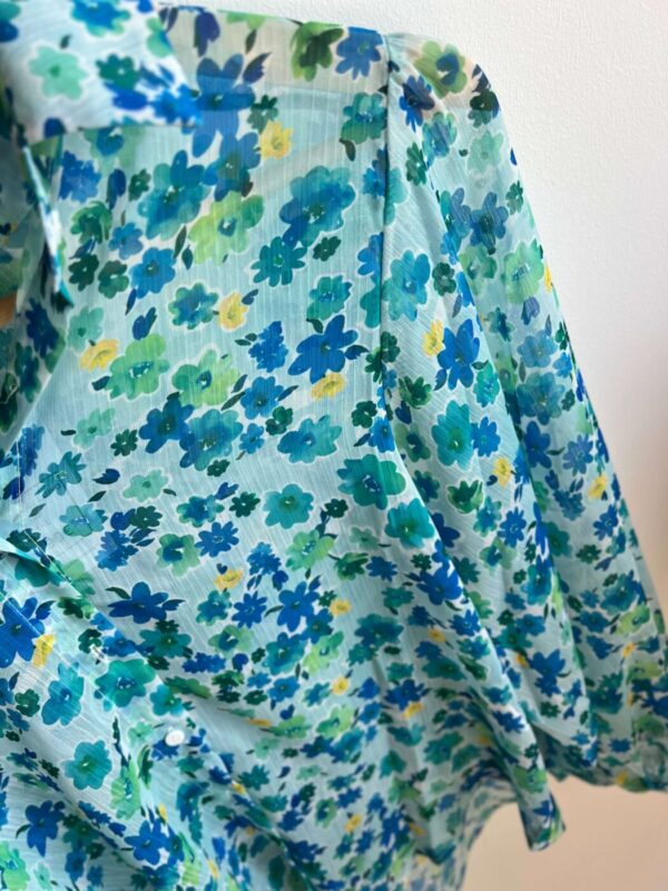 Chemisier bleu/vert : Luisa – Image 4