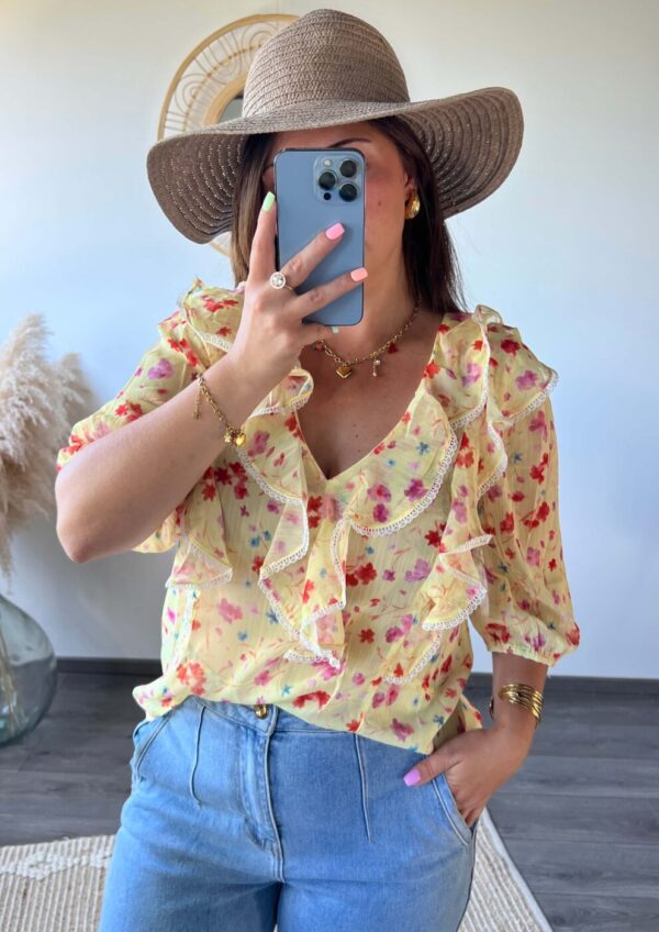 blouse, été, courte, boutique en ligne, boutique à dole, vêtements femme
