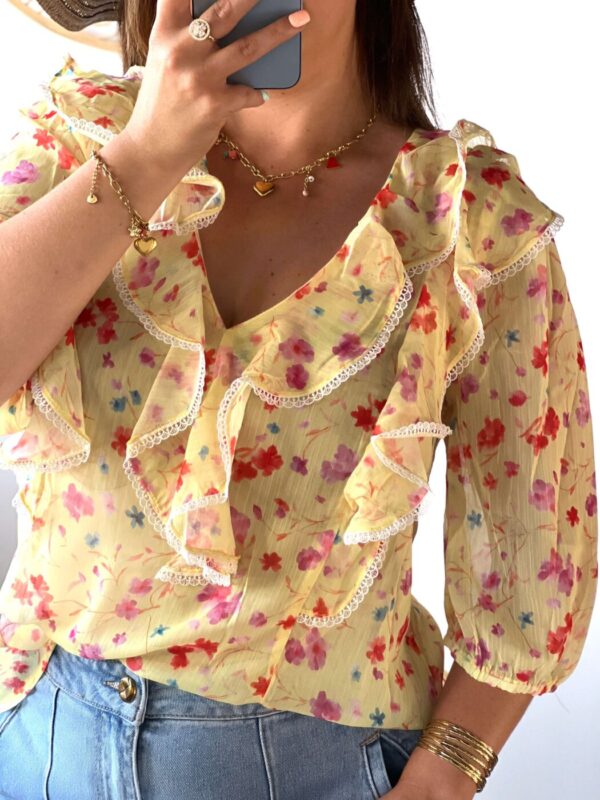 blouse, été, courte, boutique en ligne, boutique à dole, vêtements femme