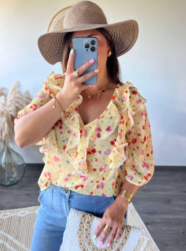 blouse, été, courte, boutique en ligne, boutique à dole, vêtements femme